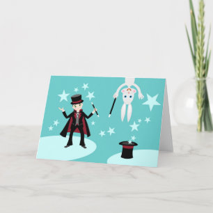 Carte Fête d'anniversaire de Magician Kid