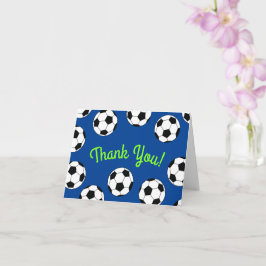 Carte Fête d'anniversaire de sport de football Merci