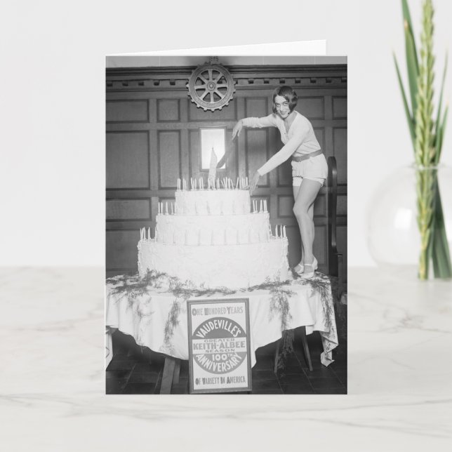 Carte Fête d'anniversaire de vaudeville : 1926 (Devant)