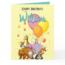 Fête d'anniversaire des animaux jaunes