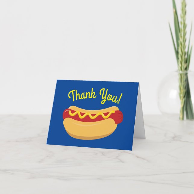 Carte Fête d'anniversaire des enfants avec hot-dogs et c (Devant)