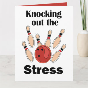 Carte Fête de Bowling : Strike pour Évacuer le Stress