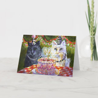 Carte Fête de chats
