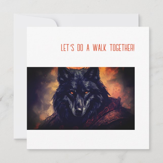 Carte Fête de chien ou de pawty (Devant)