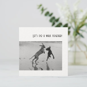 Carte Fête de chien ou Patte de fête