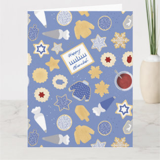Carte fête de cookies de Hanouka