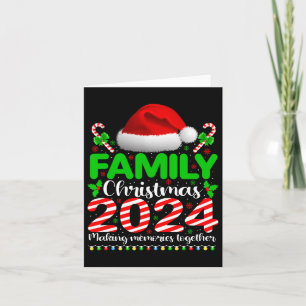 Carte Fête de famille Noël 2024 Drôle Noël Pjs Hommes Fe