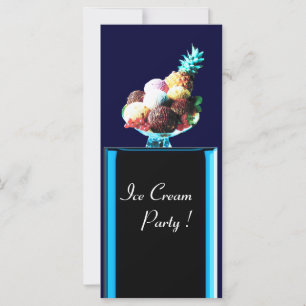 Carte FÊTE DE LA GLACE - BOUTIQUE DU DÉSERT, bleu rouge