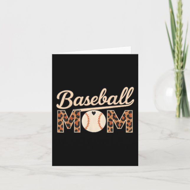 Carte Fête de la mère du baseball (Devant)