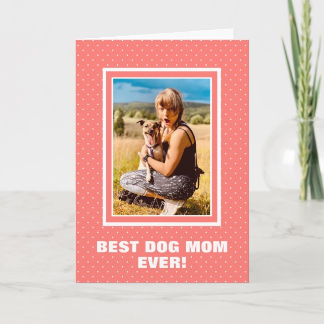Carte Fête de la mère du meilleur chien (Devant)
