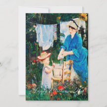 Carte Fête de la Mère/Élégante Mère et Fils Classi
