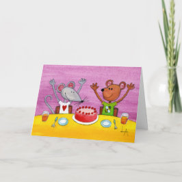 Carte Fête de la souris et de l'ours