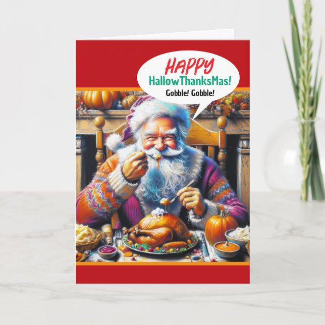 Carte Fête de l'Halloween, de l'Action de grâce et de No (Devant)