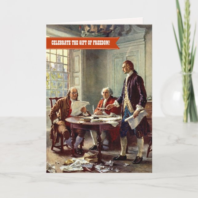 Carte Fête de l'Indépendance, 4 juillet Art (Devant)