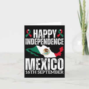Carte Fête de l'Indépendance mexicaine Est 16 septembre 