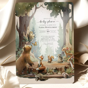 Carte Fête de naissance en forêt : l'aventure commence !