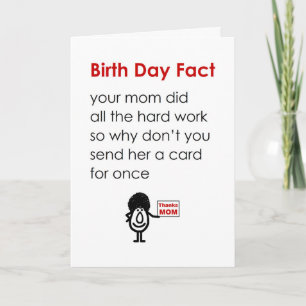 Carte Fête de naissance fait un drôle de poème d'anniver