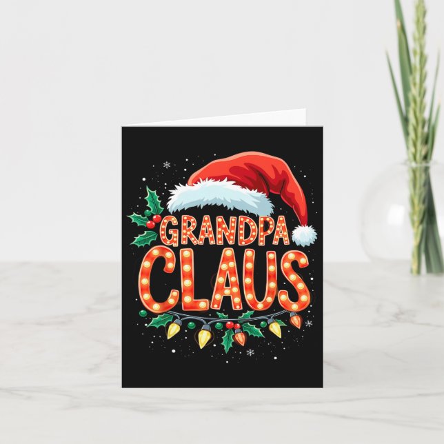 Carte Fête de Noël Grandpa (Devant)