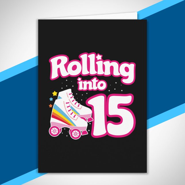 Carte Fête de Skate - Fête d'anniversaire 15 ans - Patin (Créateur téléchargé)