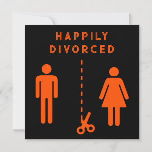 Carte Fête de sympathie drôle pour divorce