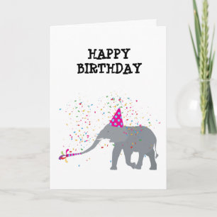 Carte Fête des éléphants - Animaux ayant une fête