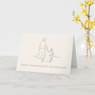 Carte Fête des grands-parents Meemaw