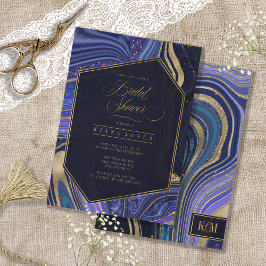 Carte Fête des mariées d'âge Abstraite, minuit ID827