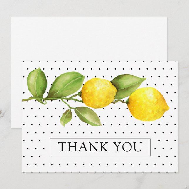 Carte Fête des mariées de Merci principale de citron (Devant / Derrière)