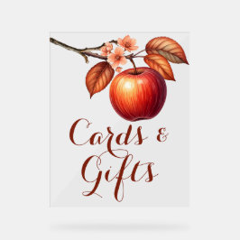 Carte Fête des mariées et cadeaux Apple Fall