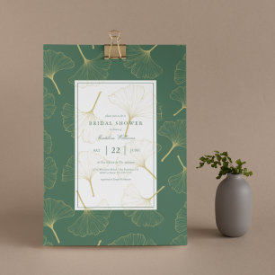 Carte FÊTE DES MARIÉES Ginkgo Leaf