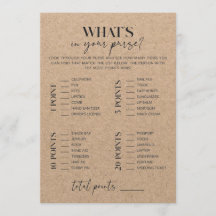 Fête des mariées Kraft Rustique Qui Est Dans Votre