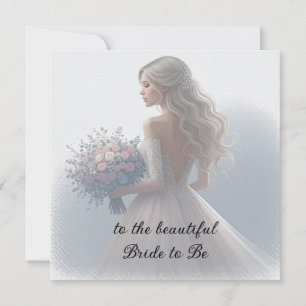 Carte Fête des mariées Mariage robe mariée à être
