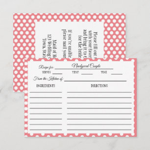 Carte Fête des mariées Recette Pink and White Polk
