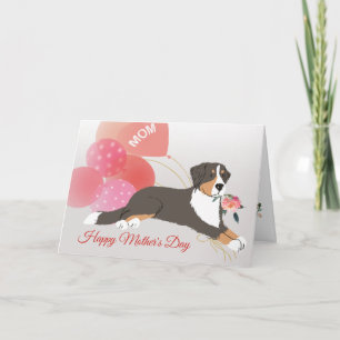 Carte Fête des mères Amour de votre chien de montagne be