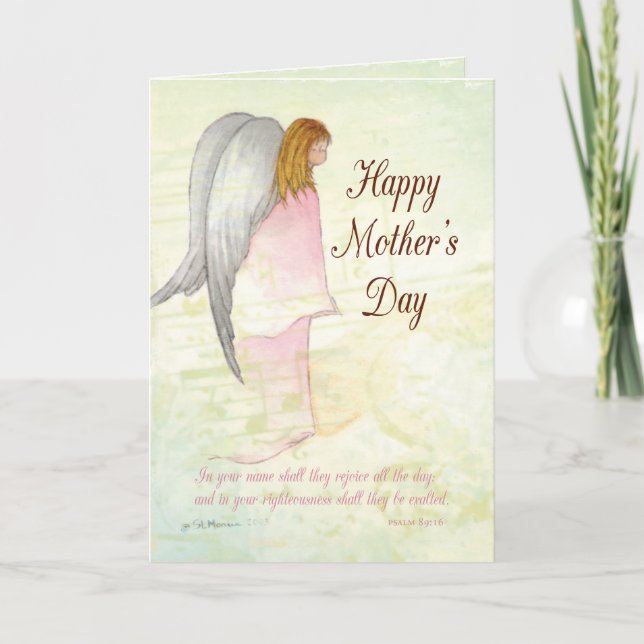 Carte Fête des mères Angel Religieux (Devant)