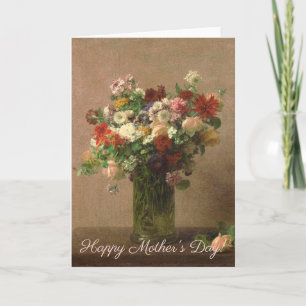 Carte Fête des mères - Bouquet floral   Art français