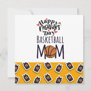 Carte Fête des mères de basketball à maman