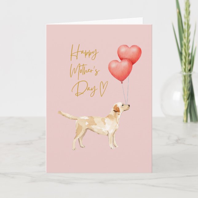 Carte Fête des mères de chien - Labrador Retrieve Mom Ca (Devant)
