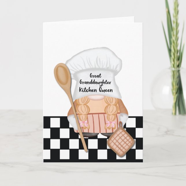Carte Fête des mères de la grande-petite-fille Gnome Kit (Devant)