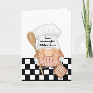 Carte Fête des mères de la grande-petite-fille Gnome Kit