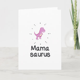 Carte Fête des mères de maman de dinosaure de Mamasaurus