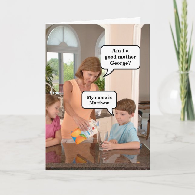 Carte Fête des mères drôle | Anniversaire de maman (Devant)