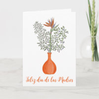 Fête des Mères Espagnole Heureuse Strelitzia regin