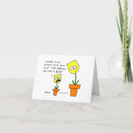 Carte Fête des mères Fleurs de tulipes jaunes