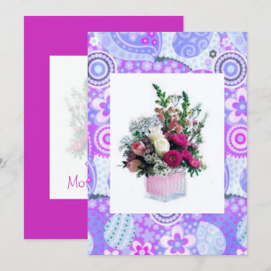 Carte Fête des mères florales