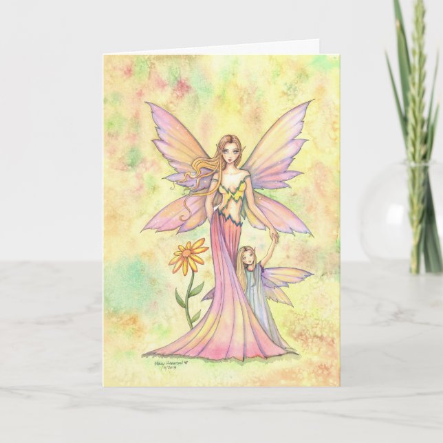 Carte Fête des mères Imaginaire de fée Art (Devant)