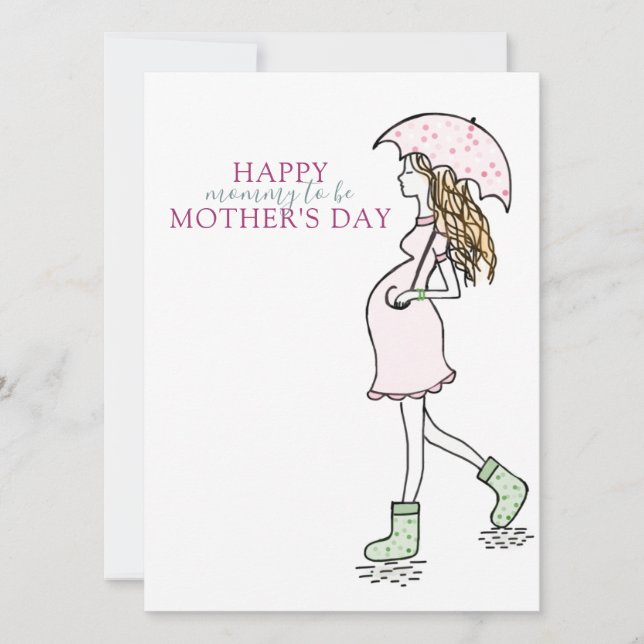 Carte Fête des mères maman être florale (Devant)