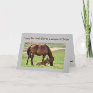 Carte Fête des Mères Meilleur Cheval Ever Maman