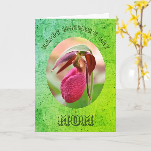 Carte Fête des mères Merci Maman Lady Fleur de chlipper (Fleur jaune)