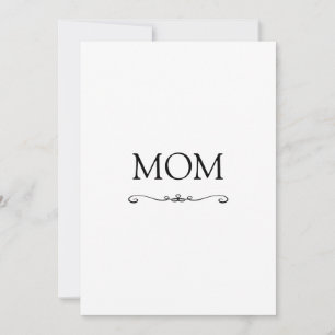 Carte Fête des mères minimalistes mignonnes modernes
